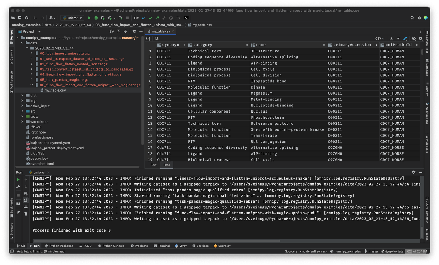 Working with Omnipy directly from an Integrated Development Environment (IDE)